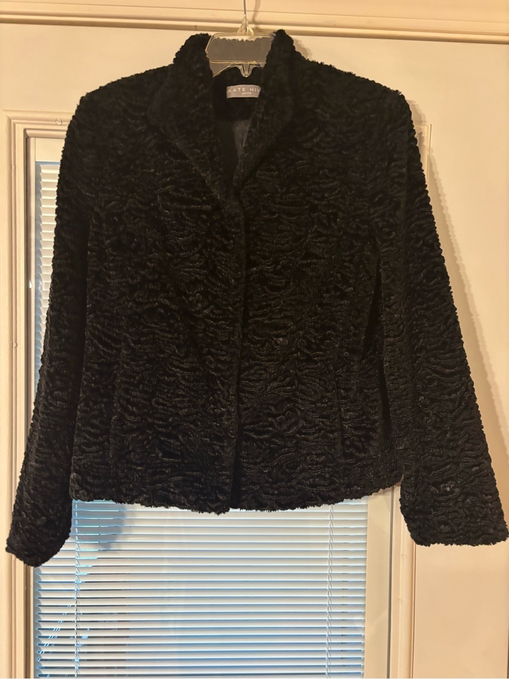 Kate Hill Black Faux-Fur Petite Jacket - Picture 5 of 13